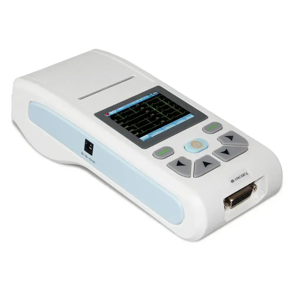 

ECG90A ecg 24 Hours monitor digital handheld portable 12 lead Holter ECG machine