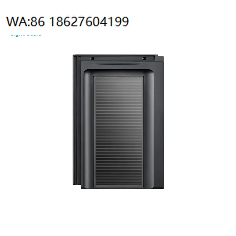 Bipv Solar Roof Tiles Flat Panel Home Photovoltaic Black Shingle Cdte Technology 20w Efficiency Energy Waterproof Eco Friendly