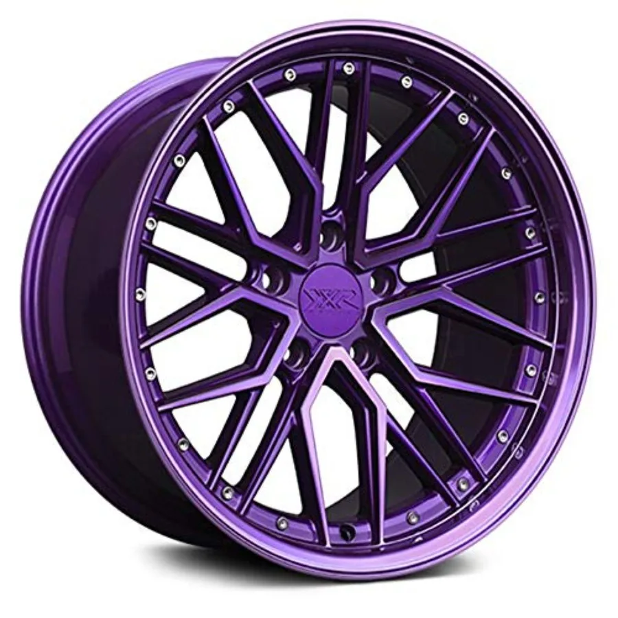 

571 18x8.5 5x112 35et Diamond Cut Purple Wheel for SUV Sedan Performance Off-road Application Aluminum Alloy Purple Color Light