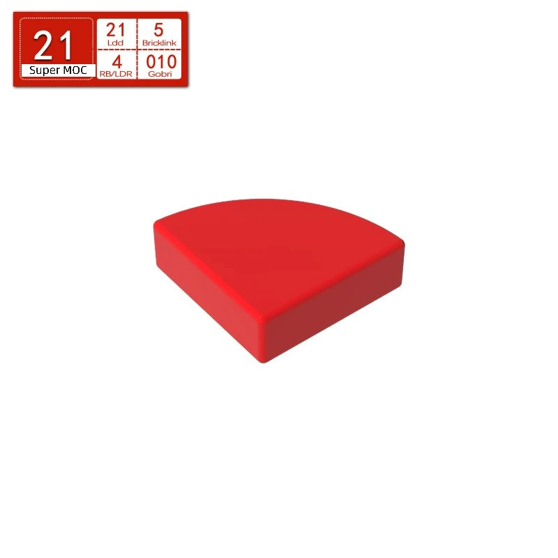10PCS Moc Assembles Particles Tile Round 1x11/4 Quarter Compatible with 25269 Kids DIY Educational Building Blocks Technical
