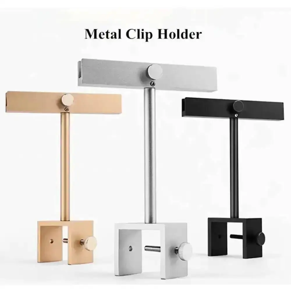 Edelstahl Rohr Regal Werbung KT Board Halter Clip Acryl Board Schild Halter Metall Clip – Detail 1