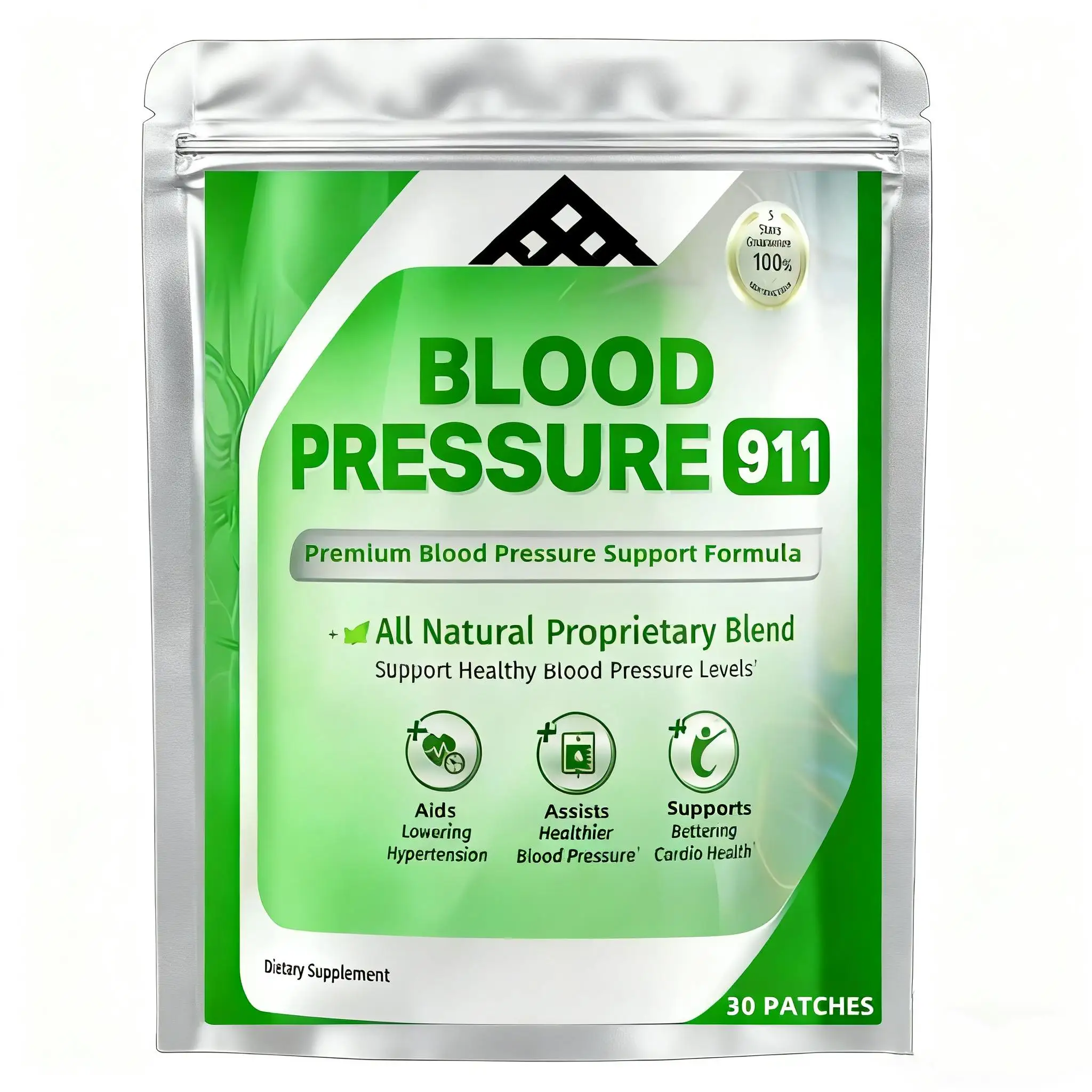 

30 пластырей Артериальное давление 911 Поддерживающие дополнительные пластыри – поддерживает здоровье обычного сердца