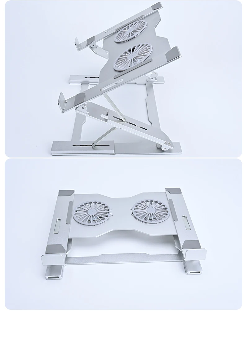 Imagem -06 - Oatsbasf-alumínio Alloy Cooling Stand para Desktop Laptop Suporte Ajuste de Altura da Engrenagem Use com o Dispositivo 18in