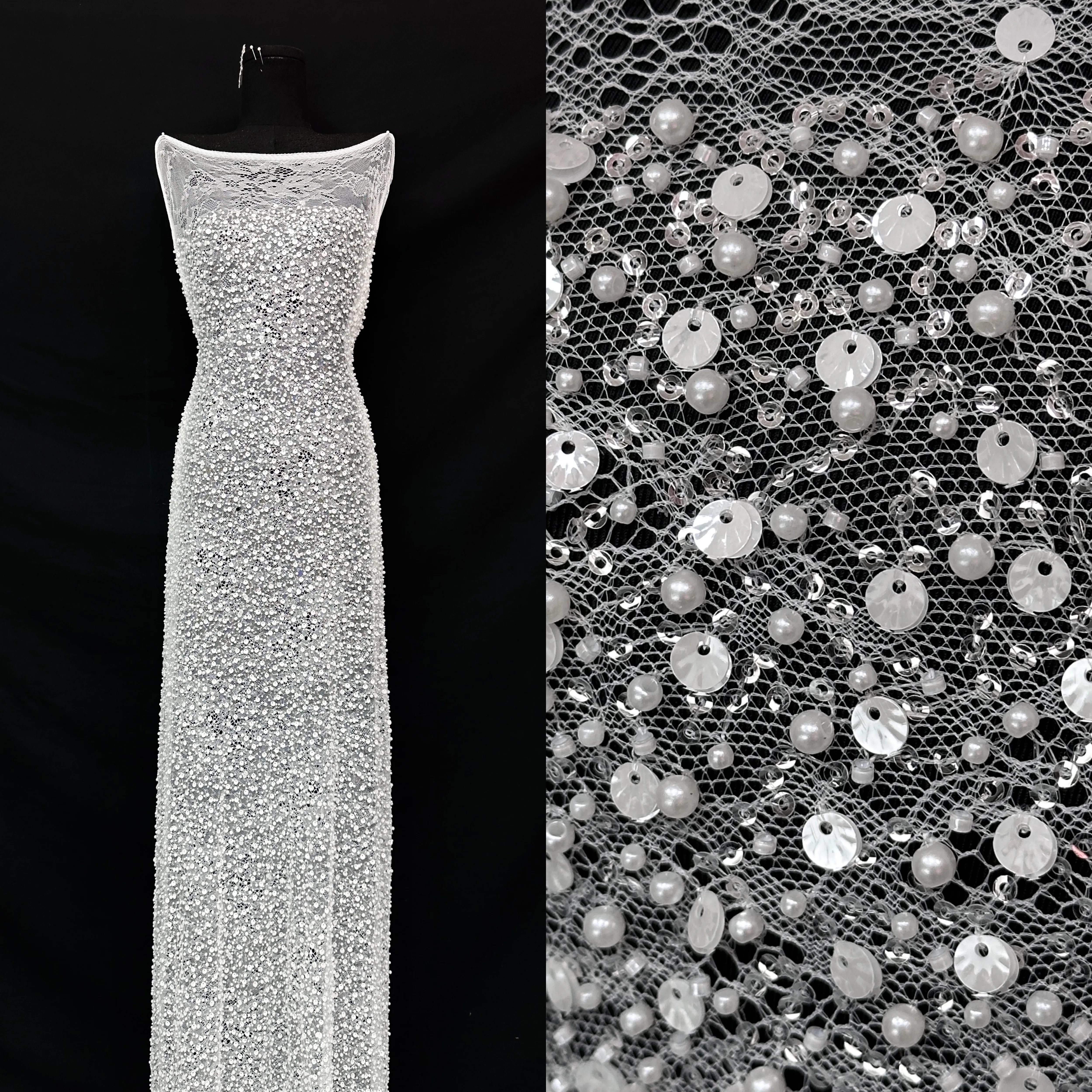 

High Quality French Style French African Mesh Tulle Lace Fabric for European Wedding Dress Elegant Party Nigerian Net Fabric