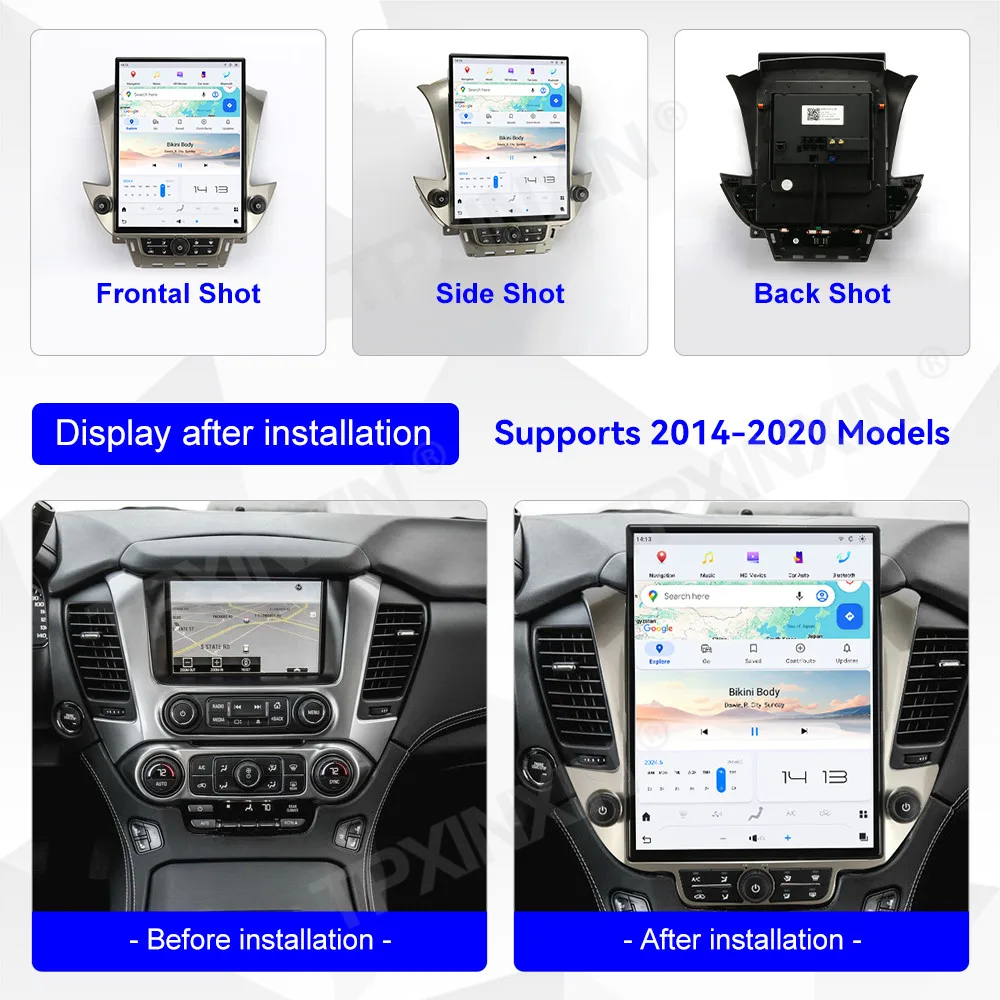 

15.6 In Car Radio For Chevroler Tahoe GMC-YUKON 2015~2020 Android Auto GPS Navigation Multimedia Video Stereo Receiver Head Unit