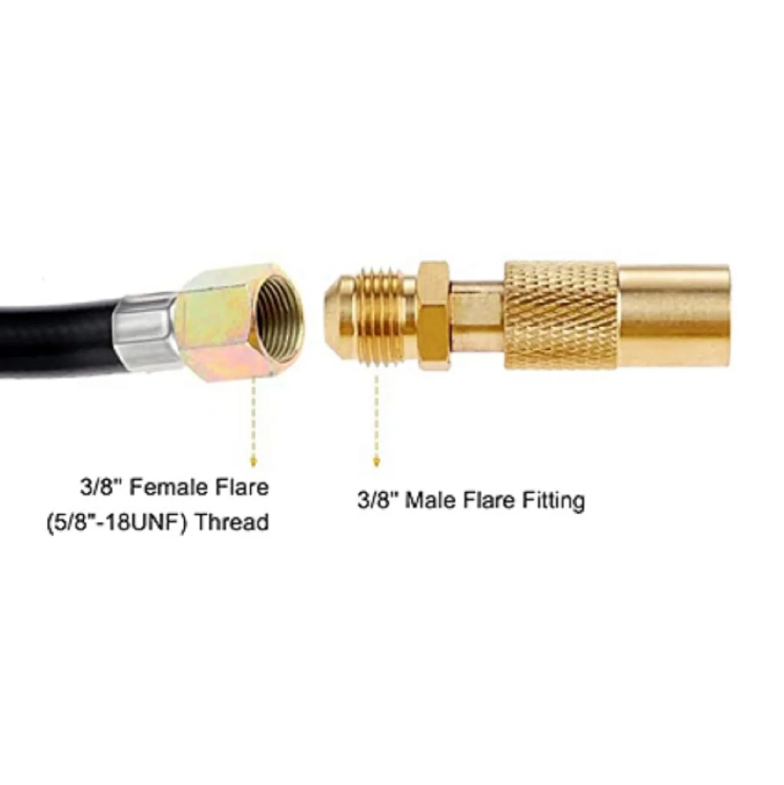 3/8 Propane Elbow Adapter Fitting Fit for 17 or 22 Inch Black Stone Tabletop Grill Gas Griddle Connect RV Trailer Extension Hose