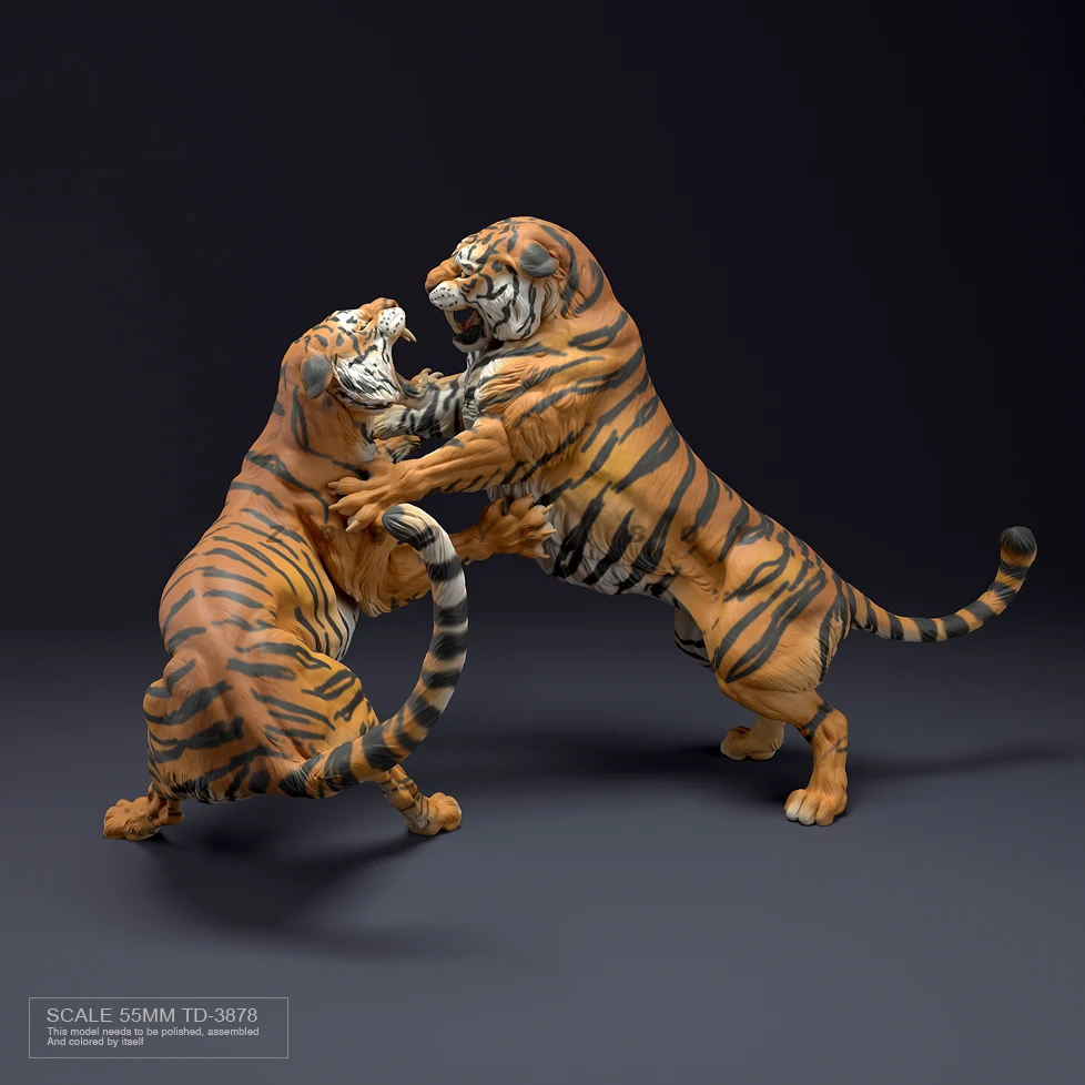 55mm Resin model kits figure toy Tiger colorless and self-assembled TD-3878