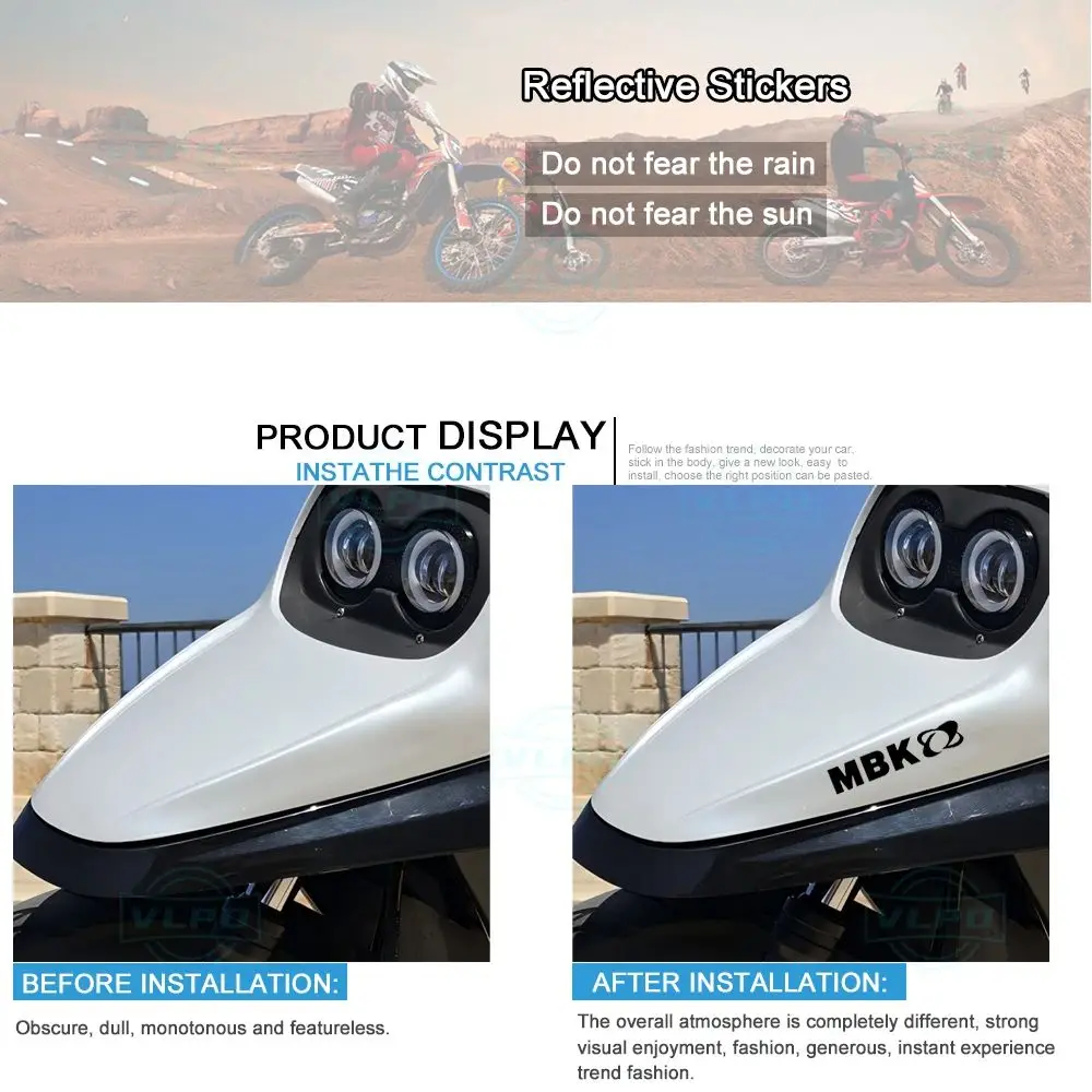 For MBK Booster Spirit Nitro Stunt 50cc 50 Ovetto Rocket Accessories Motorcycle Stickers Waterproof Decoration Decals view 2
