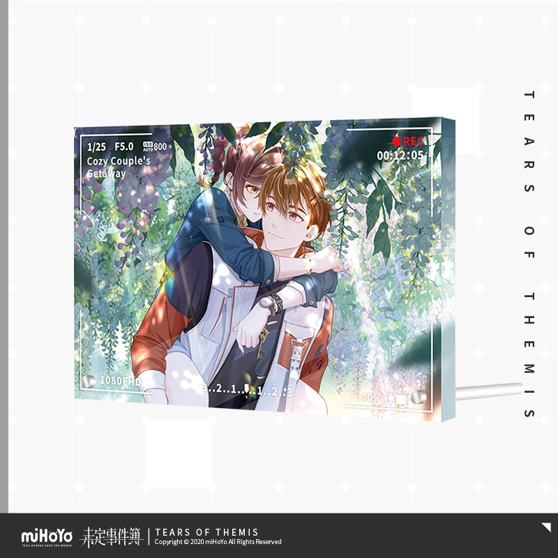 2024 Anime Tears of Themis Cozy Coupleis Getayay Series Acrylic Decorative Picture Artem Wing Marius Von Hagen Stand Card Mihoyo