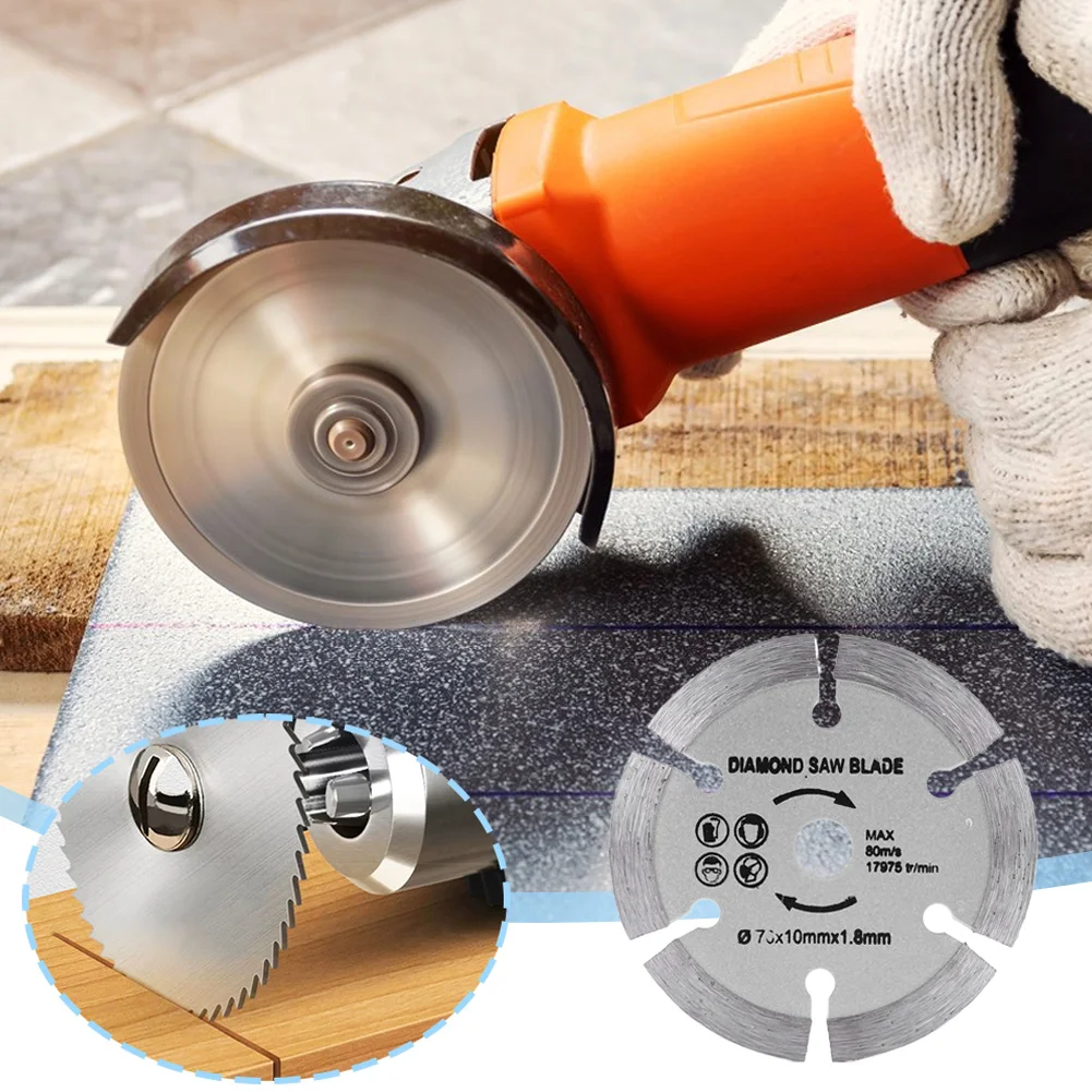 

3 Inch/75mm Angle Grinder Saw Blade Diamond Cutting Disc Mini Saw Blade for Tile Ceramic Concrete Marble Cutting
