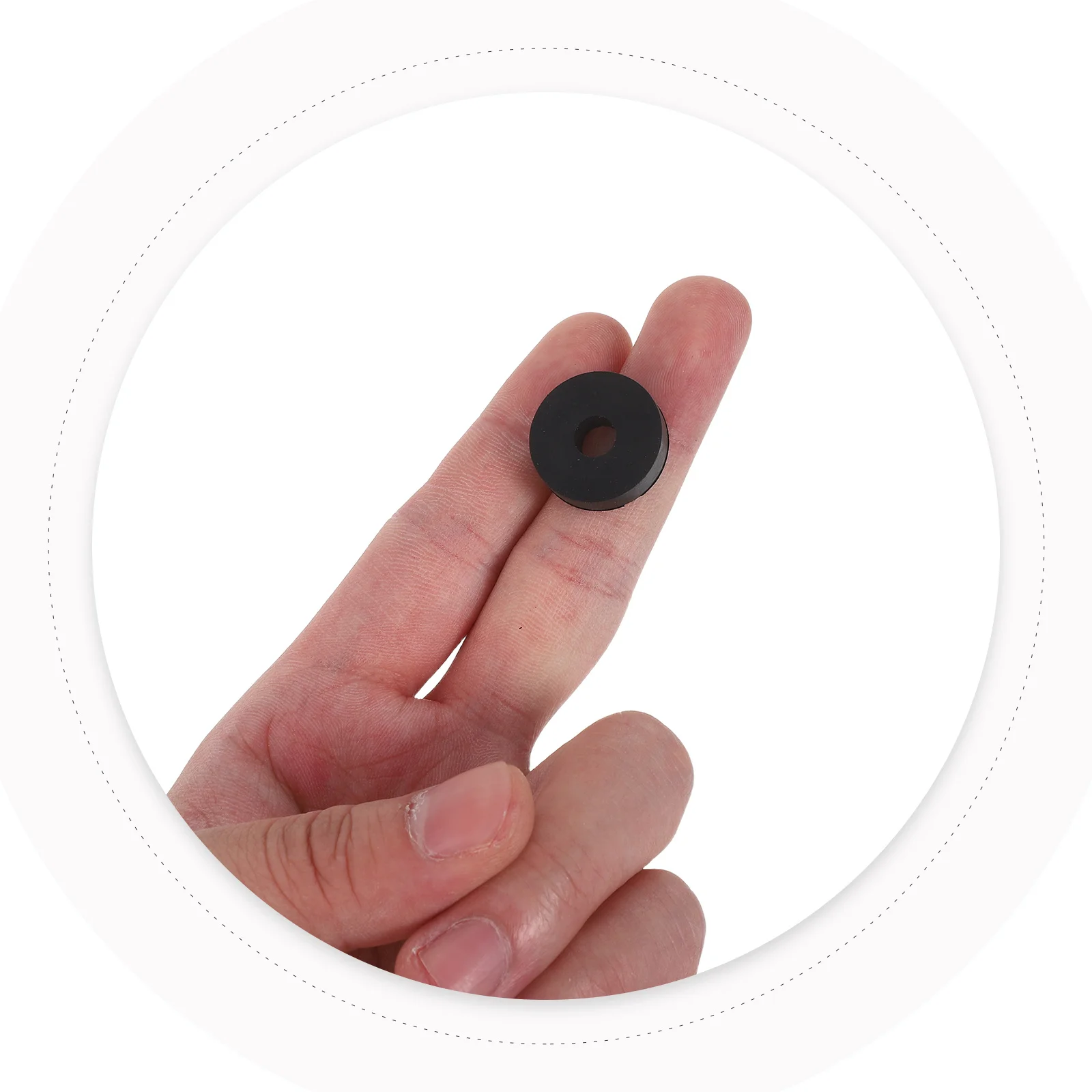 

50Pcs 20mm Od 6mm Id 5mm Thick O Shape Rubber Damping Spacers for Machine Vibration Isolation Pads Noise Reduction