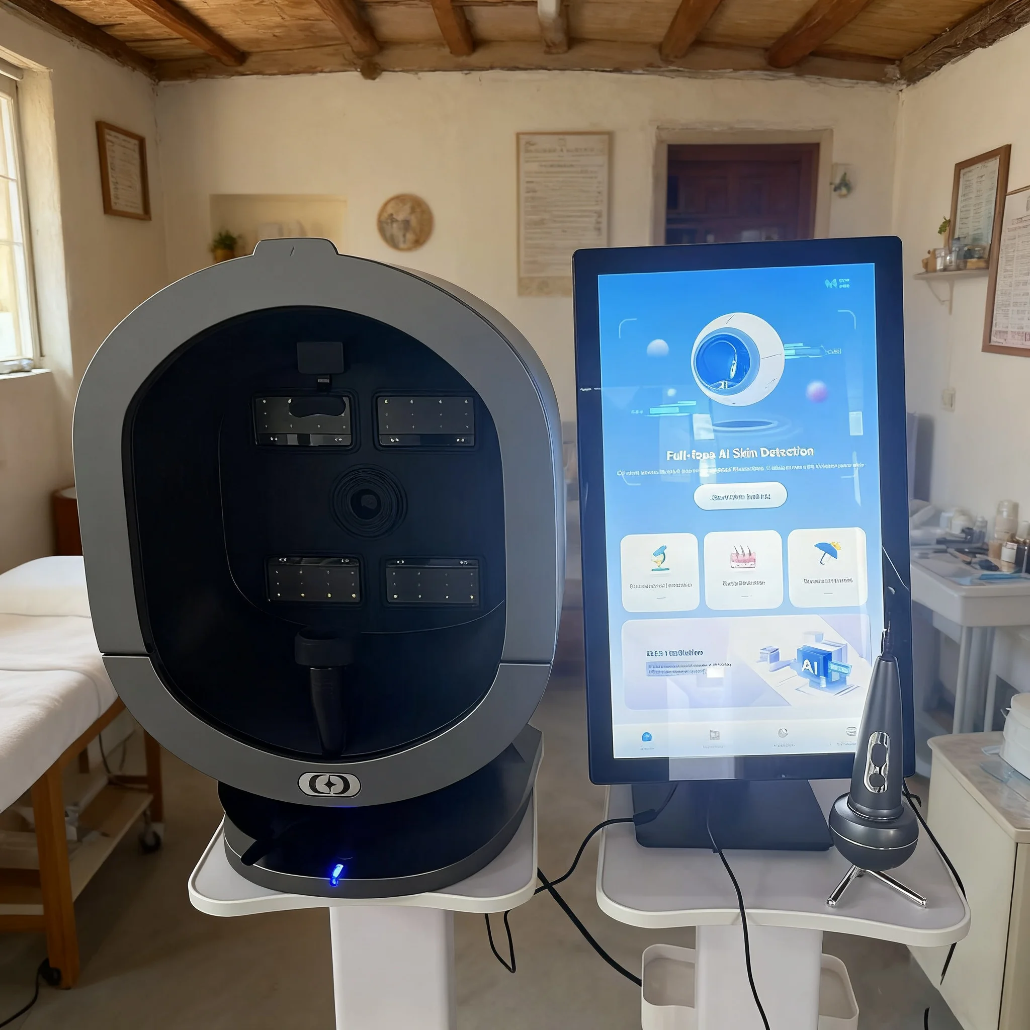 Analizador AI de problemas de piel Facial X5 3D, escáner Facial, prueba de 36 millones, cámara HD, 8 analizador de piel espectral