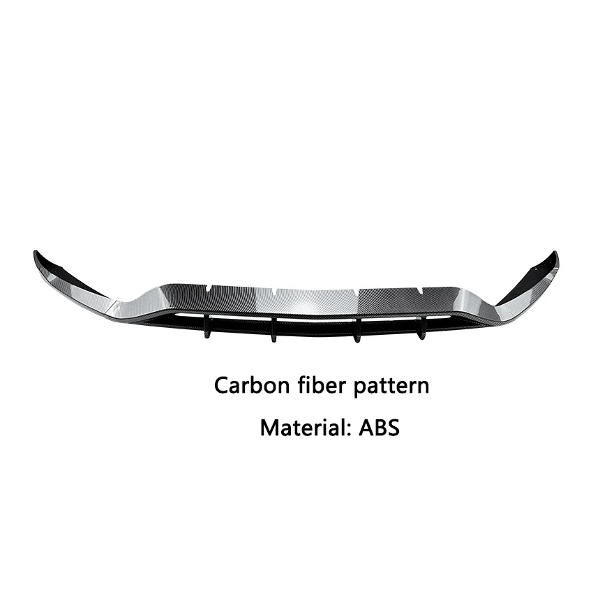 Front Bumper Lip Spoiler Splitters Diffuser Black Carbon Fiber Pattern For Mercedes Benz GLC X253 C253 W253 Coupe 2020-2022 Year
