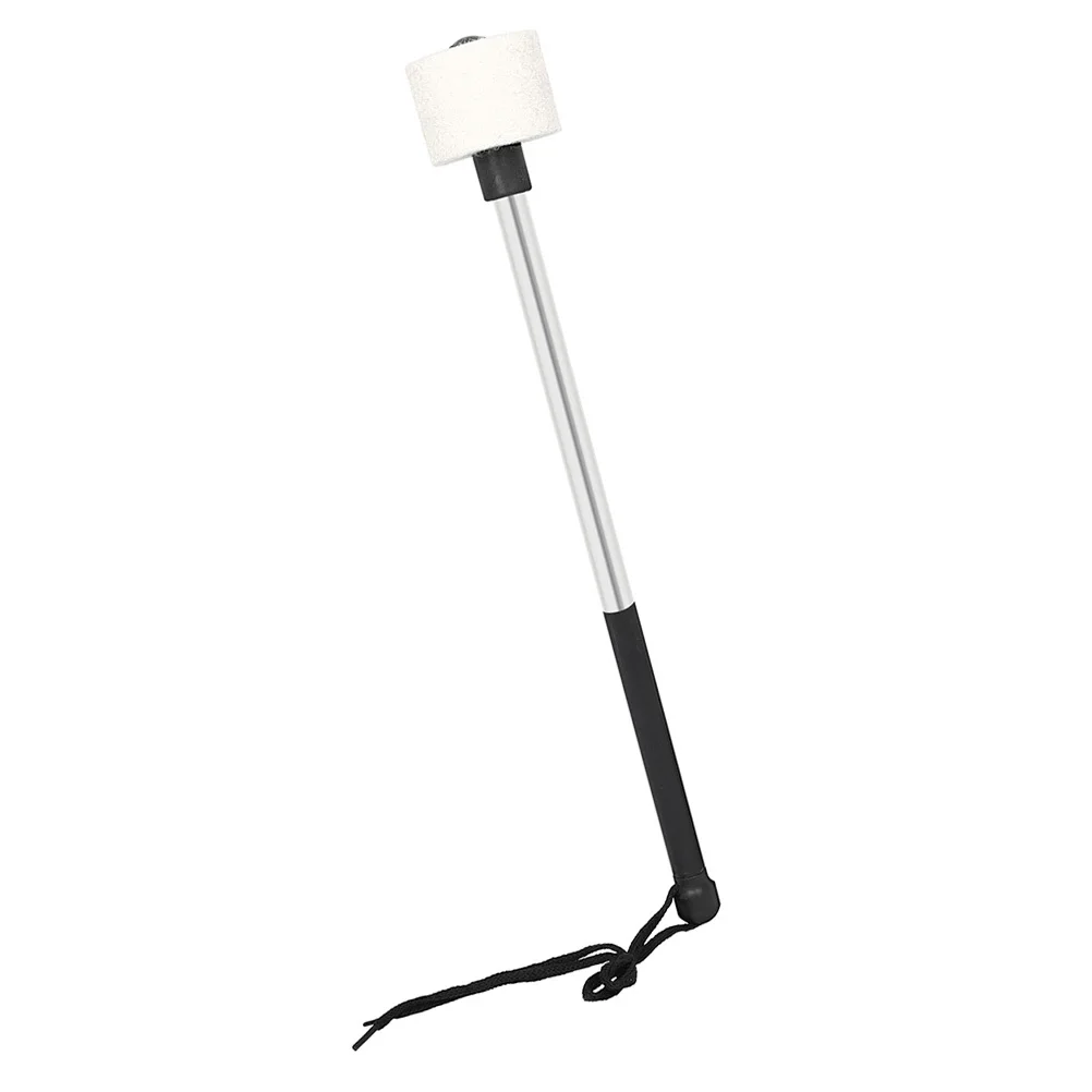 

Felt Mallet Stainless Steel Drumstick Comfortable Grip Snare Drum Accessory for Concerts Drum Sticks Felt Mallet