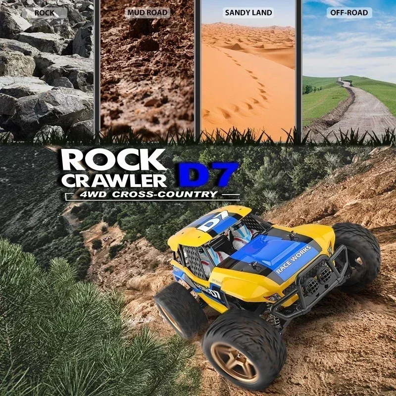 WLtoys 12402 104311 12429 1:12 Rock Crawler RC Car 50 KM/H 4WD auto elettrica ad alta velocità fuoristrada Drift telecomando giocattolo per bambini