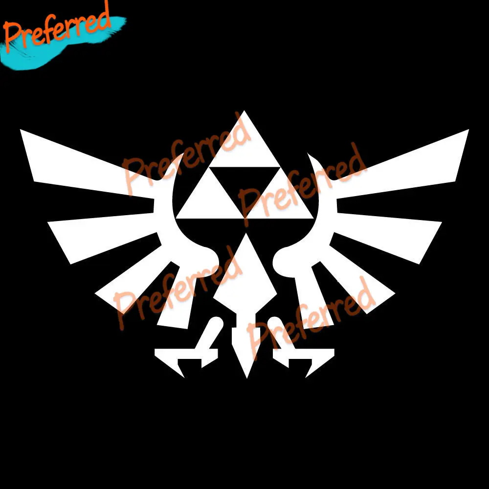 Zelda Triforce Link Sticker Motorcycle Helmet Boot Car Bumper Window Racing Laptop Vinyl Surfboard Camper Die Cut Decal