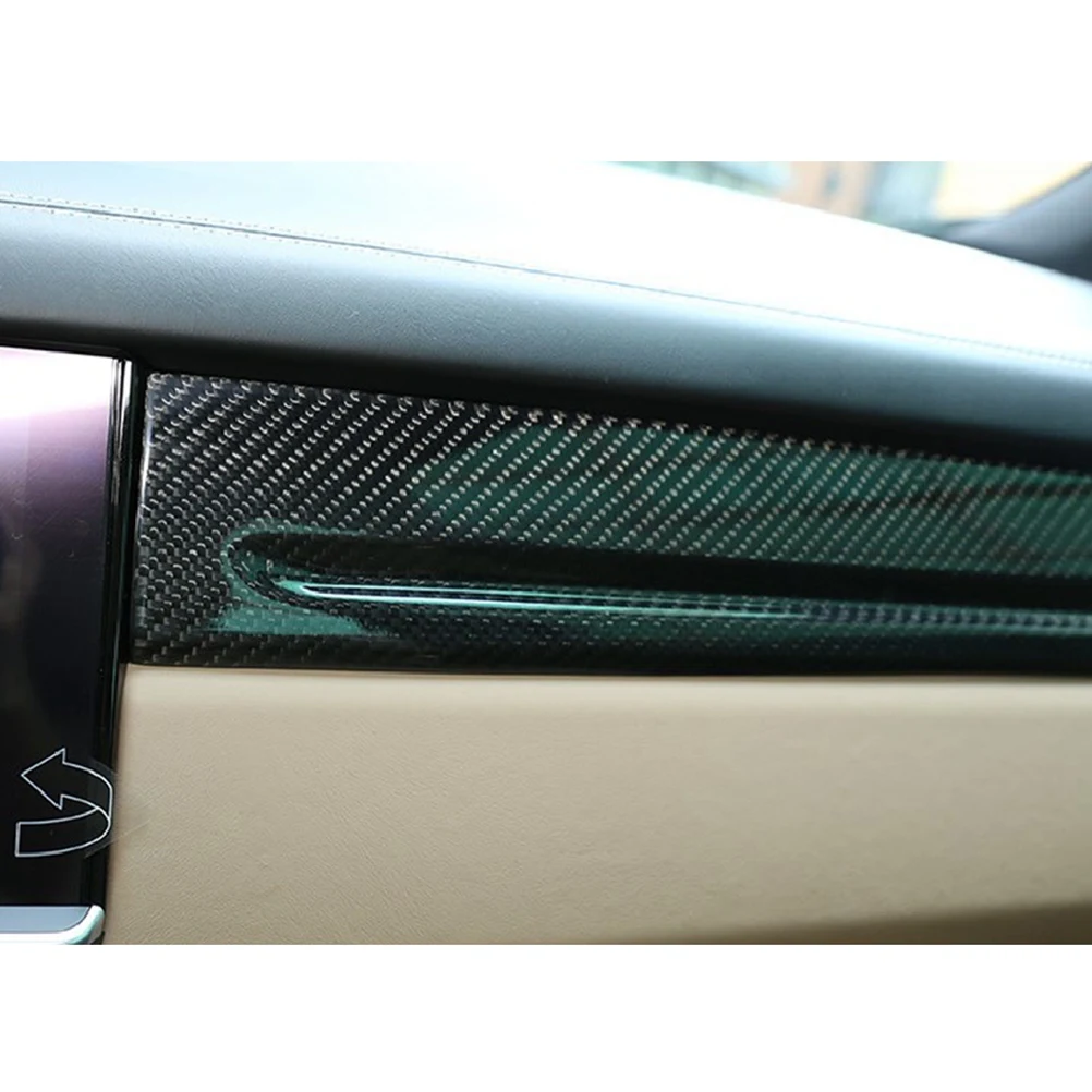 

Carbon Fiber Middle Console Dashboard Strip Trim Stickers Replacement Parts For Cayenne 2018-2019
