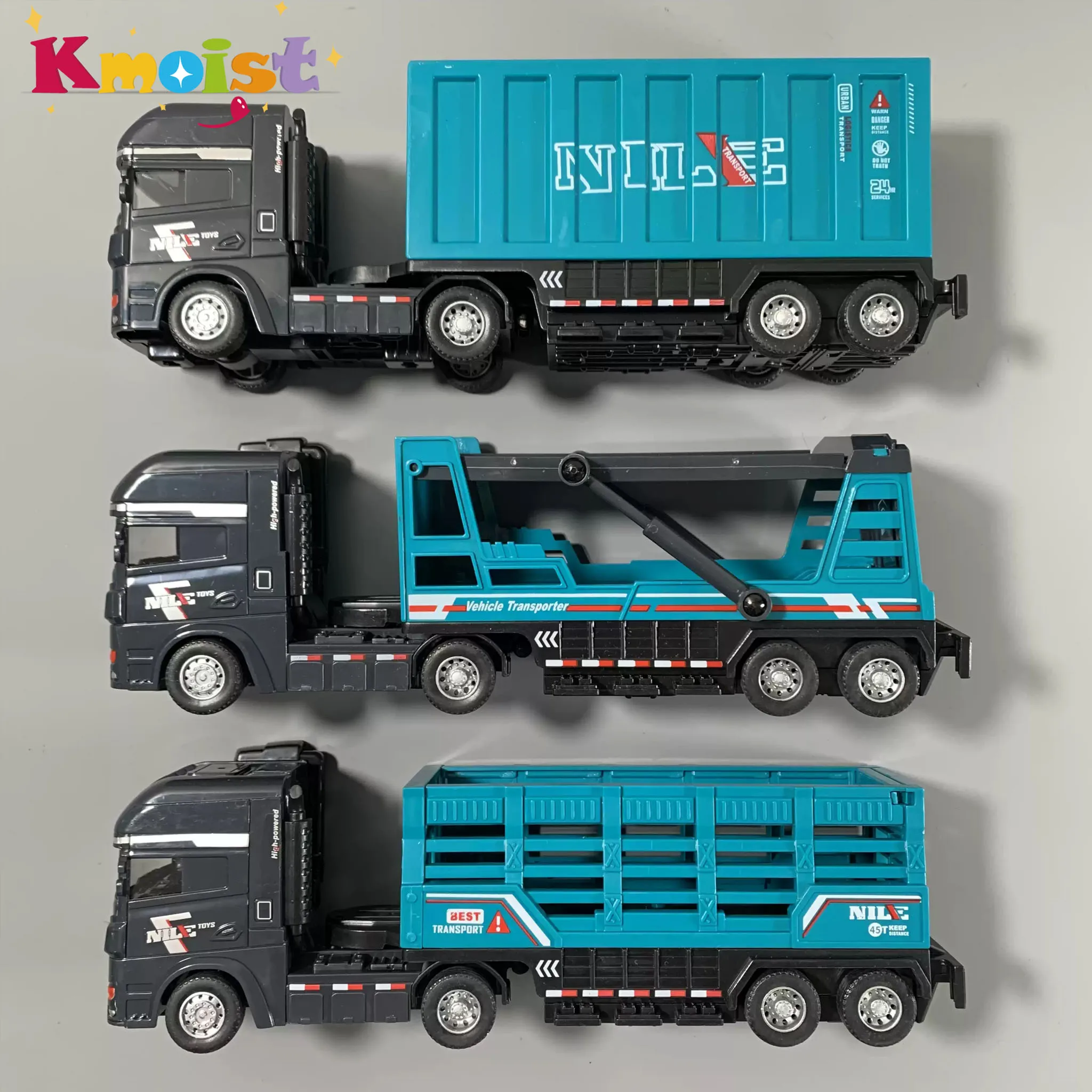 Inertial Container Truck Container Toy Fence Sanitation Cars Children Big Loading and Unloading Transport Engineering Vehicle