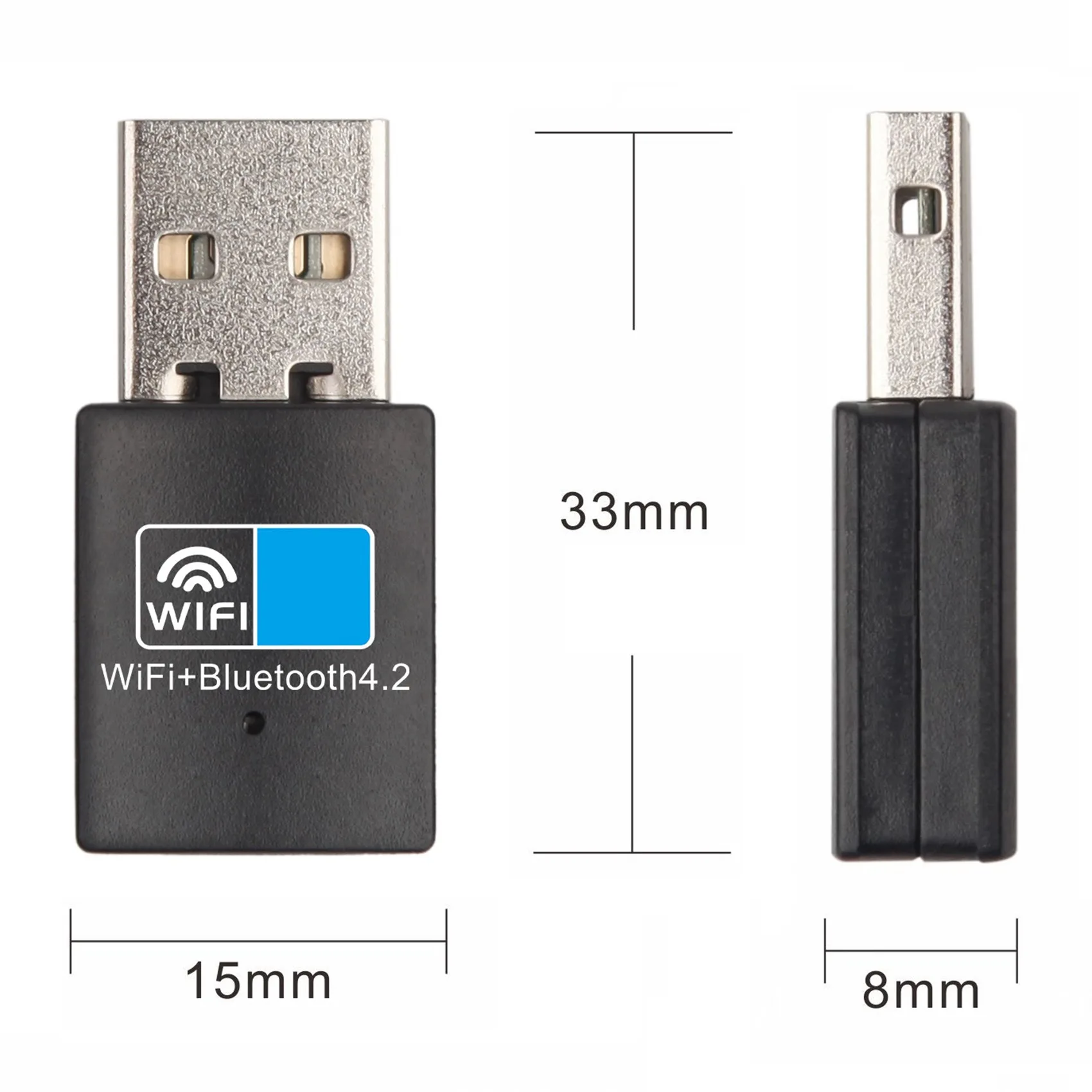 محول بلوتوث واي فاي USB AA87، بطاقة شبكة واي فاي 4.2 بسرعة 150 ميجا بت في الثانية، جهاز إرسال استقبال بلوتوث واي فاي