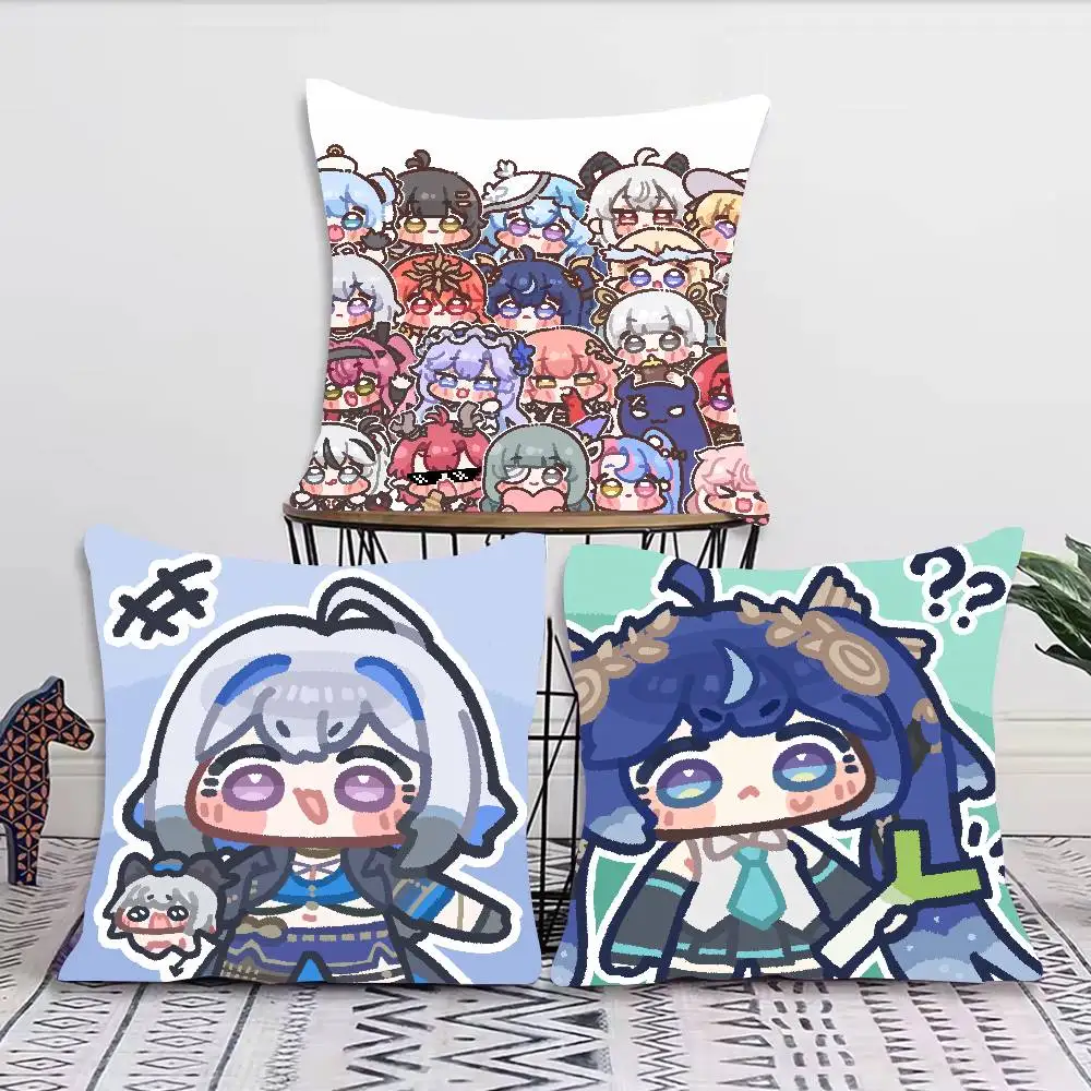 

Kawaii HOT Wuthering Waves Pillow Case Cushion Cover Decor Home Throw Pillow Covers For Couch Camping Pillow Cover Decorations
