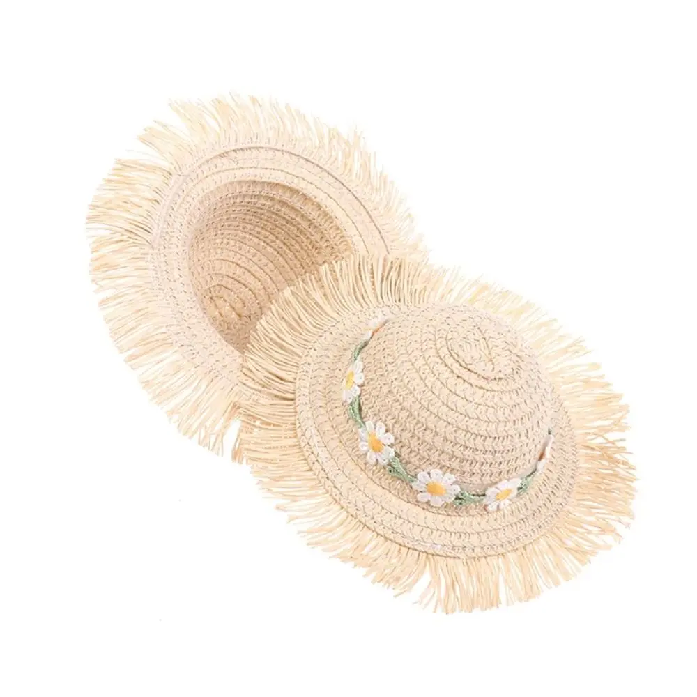 

Новая кукла-ромашка, соломенная шляпа, миниатюрный размер, дизайн ручной работы, кукла, солнцезащитная кепка, защита от солнца, кукольный домик «сделай сам», миниатюрные аксессуары для кукол