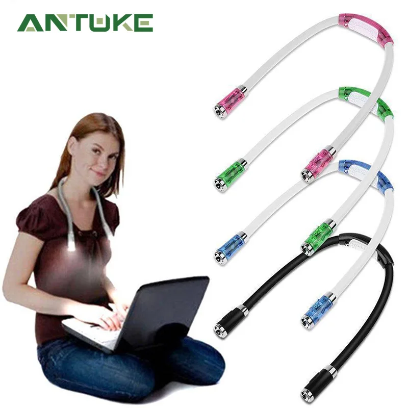 

Hug Light Portable Headband LED Reading Light Variety Of Lighting Book Lamp Neck Reading NightlightCreative Work Bulb