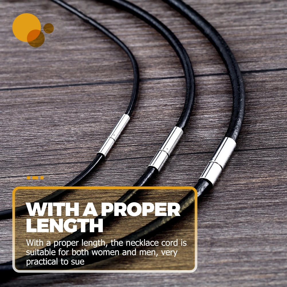 

Necklace Snap Wax Rope Waxed Cords Bracelet Thread Bracelets Chain Jewelry Making Adjustable Black Replacement