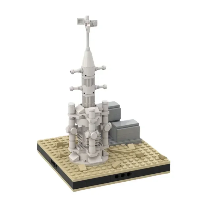 Star Movies Modello MOC Mattoni da costruzione Base militare Case nel deserto Tecnologia modulare Regali Vacanza per bambini Assemblare giocattoli Vestito