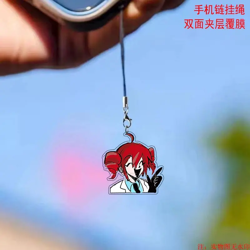 3PCS Kasane Teto  Anime Cute Creative Cartoon Versatile Pencil Case Bag Mobile Phone Decoration Exquisite Pendant Key lanyard