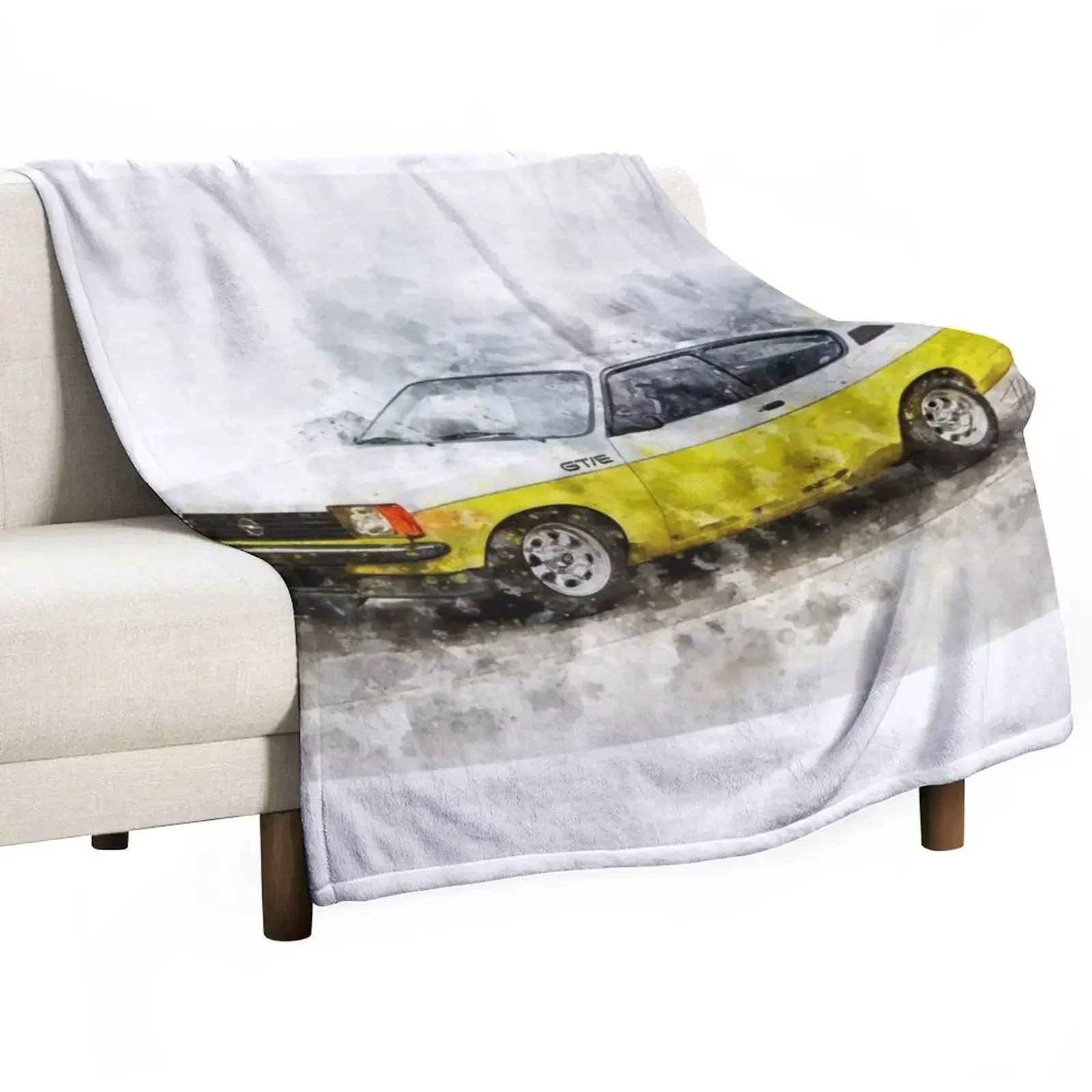 Opel Kadett GTE Throw Blanket Plush Moving Multi-Purpose blankets ands Blankets