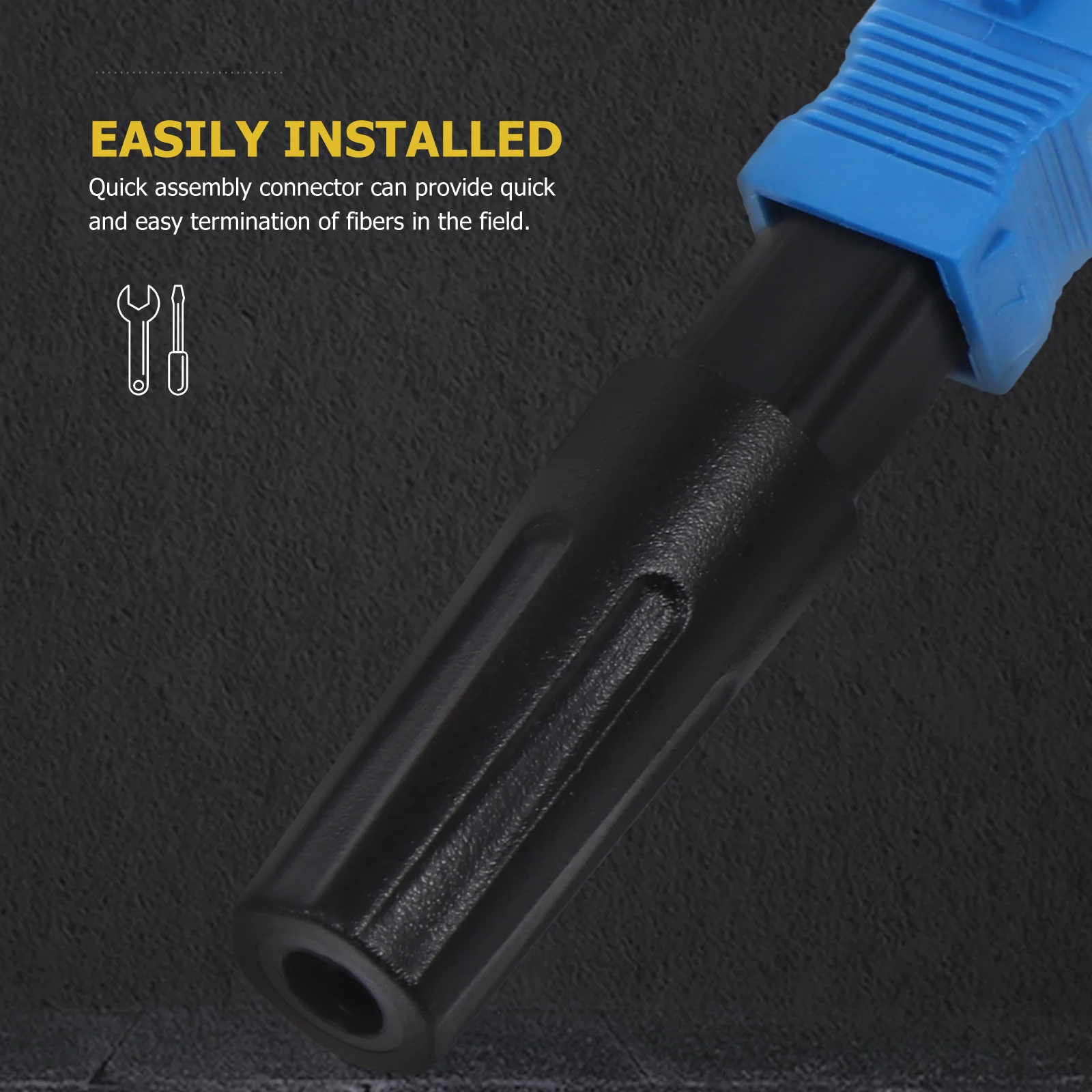 

10pcs Fiber Optic Connector Single Mode Quick Assembly High Precision Reliable Connection For Network Instrument Patch Panel