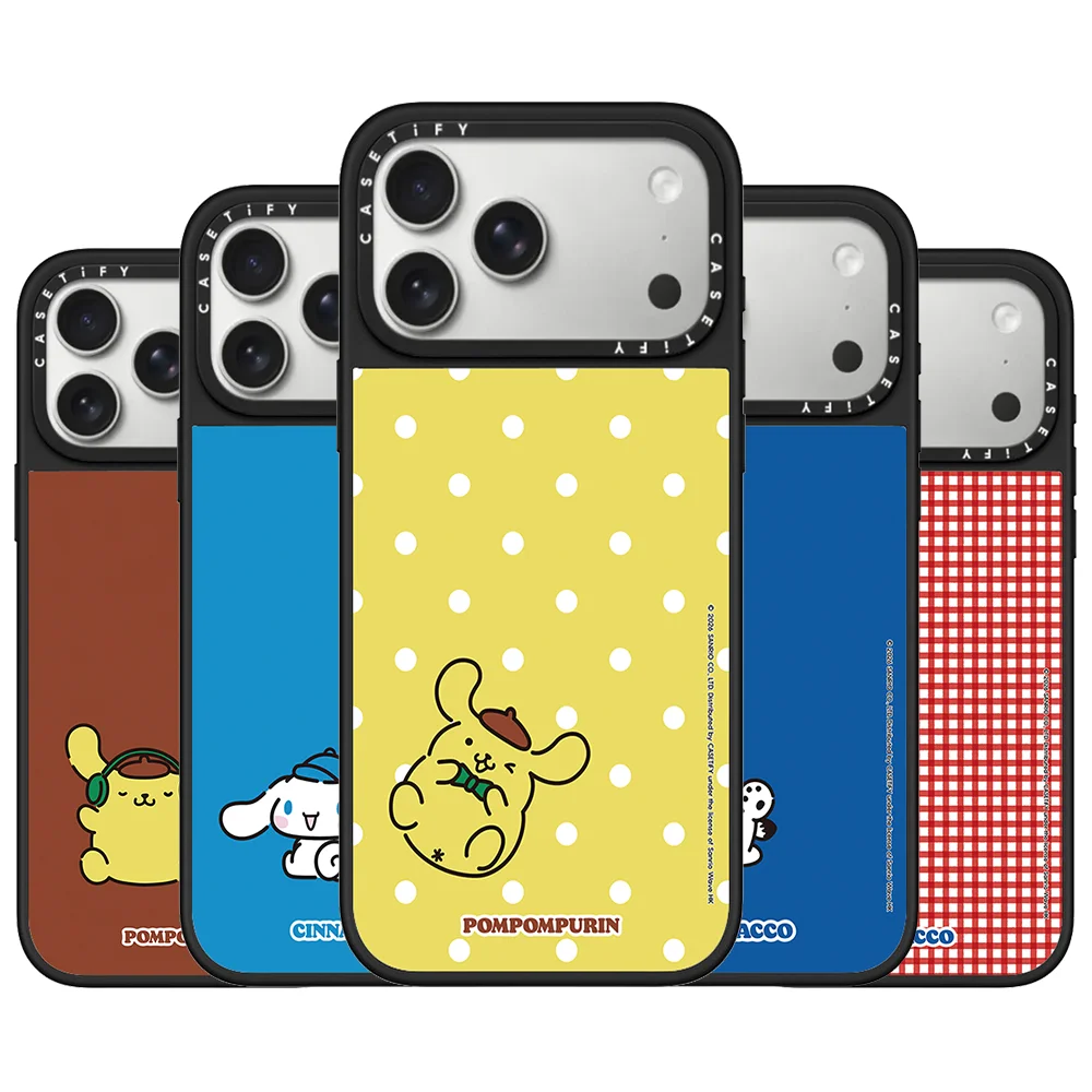 Funda Protectora Magnética CASETiFY en Colaboración con Sanrio, Serie Cute Puppy Squad, para iPhone 13, 17 Pro Max, 15, 14, 16 Plus Air