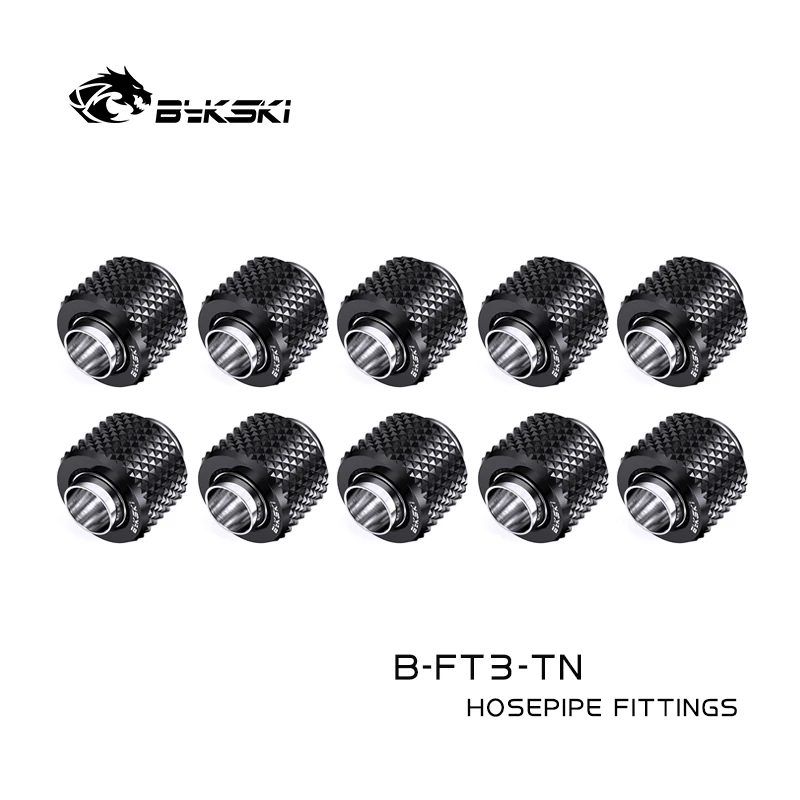 Bykski 10 pz/lotto Raccordo Morbido per 10/13mm (3/8'' - 1/2'') 10/16mm (3/8'' - 5/8'') Tubo Connettore di Compressione A Mano B-FT3-Tn /TK