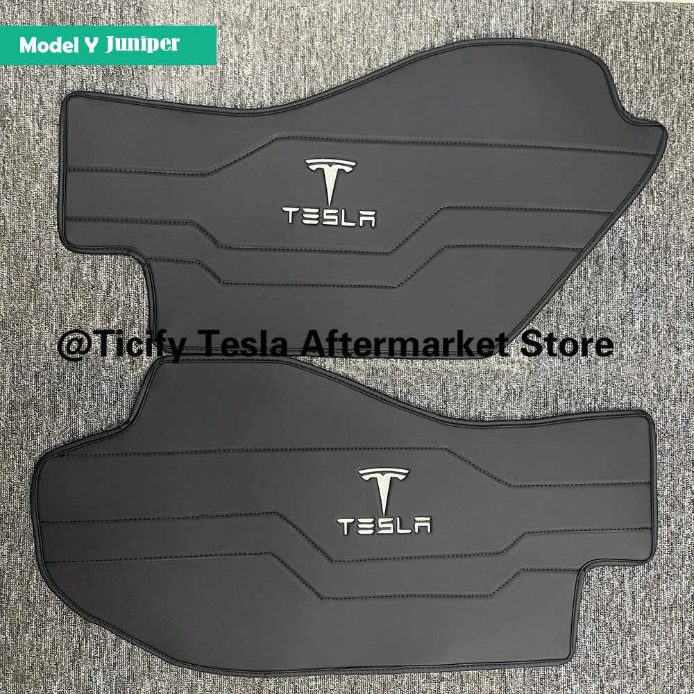 Für Tesla Model Y/YL Juniper Zubehör Innenausstattung Schutzpolster Model 3 Highland Weiße Ledermatten 2 Stück Cockpit 2 Seiten – Detail 5