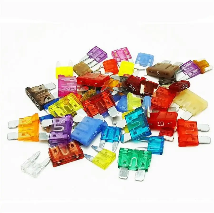 

110Pcs Medium & Small Mixed Car Truck Auto Blade Fuse Assortment Kit 2A - 35 Amp