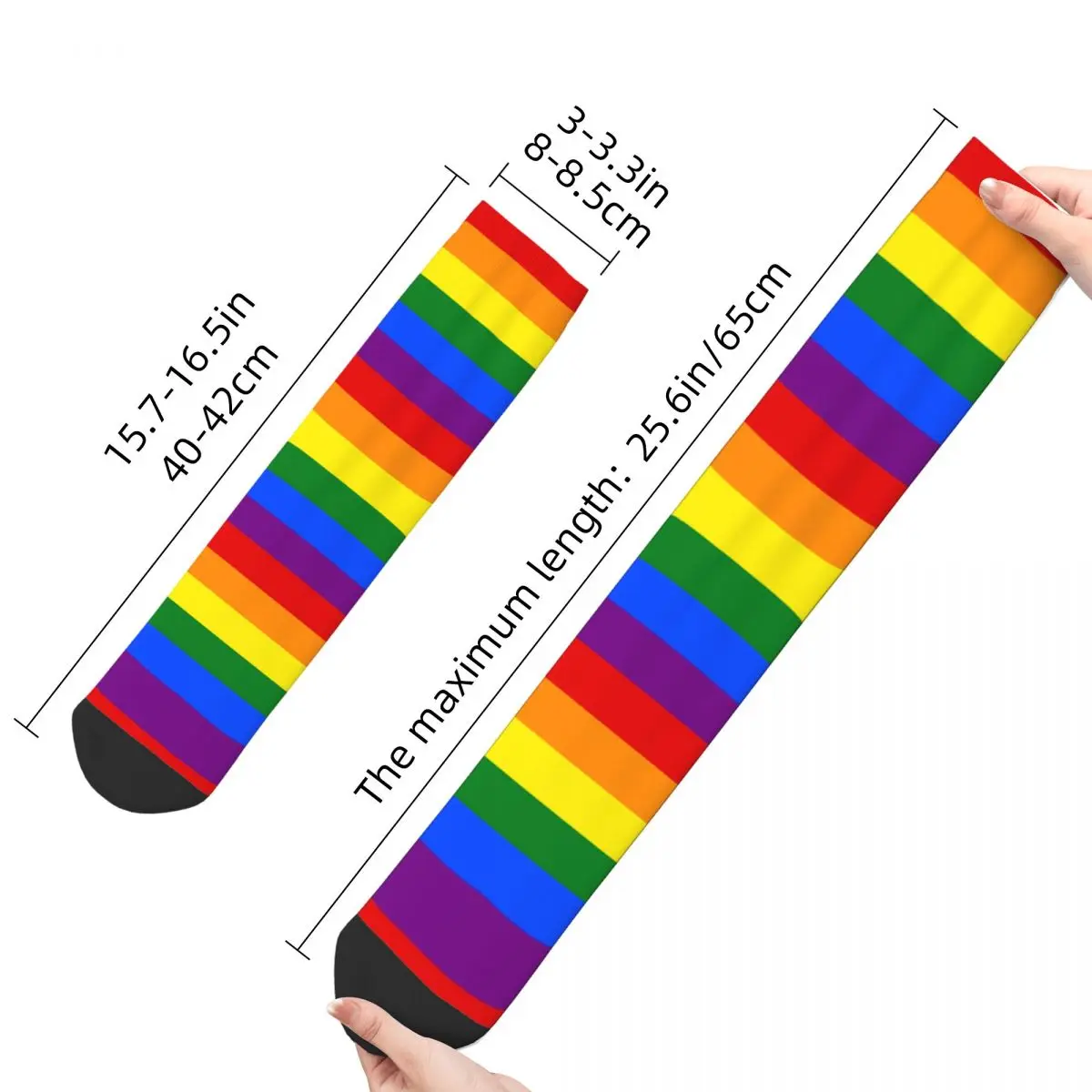 Bandeira LGBTQ Orgulho Gay das Mulheres LGBT Meias Bonito Moda Meias Harajuku Merch Médio TubeSocks Suprise Gift Idea