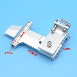 High Quality RC Boat Aluminum 4.76mm Shaft Bracket Strut Height 90mm For 4.76mm Flexible shaft Methanol gasoline Boat