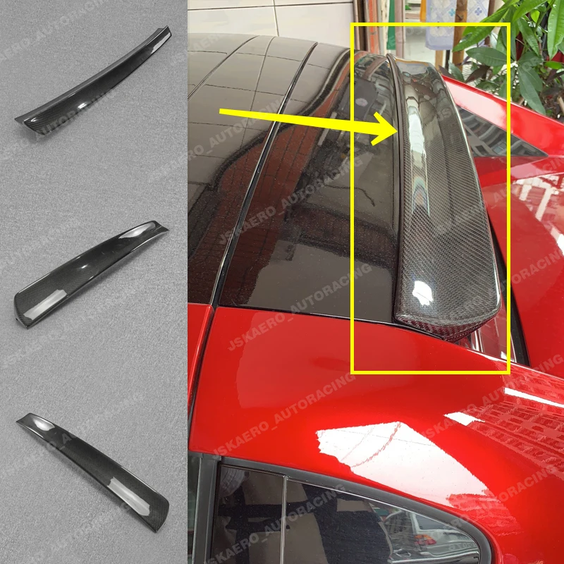 For Mazda MX5 Miata ND RF Carbon Fiber Rear Roof Spoiler Window Wing Stick Lip