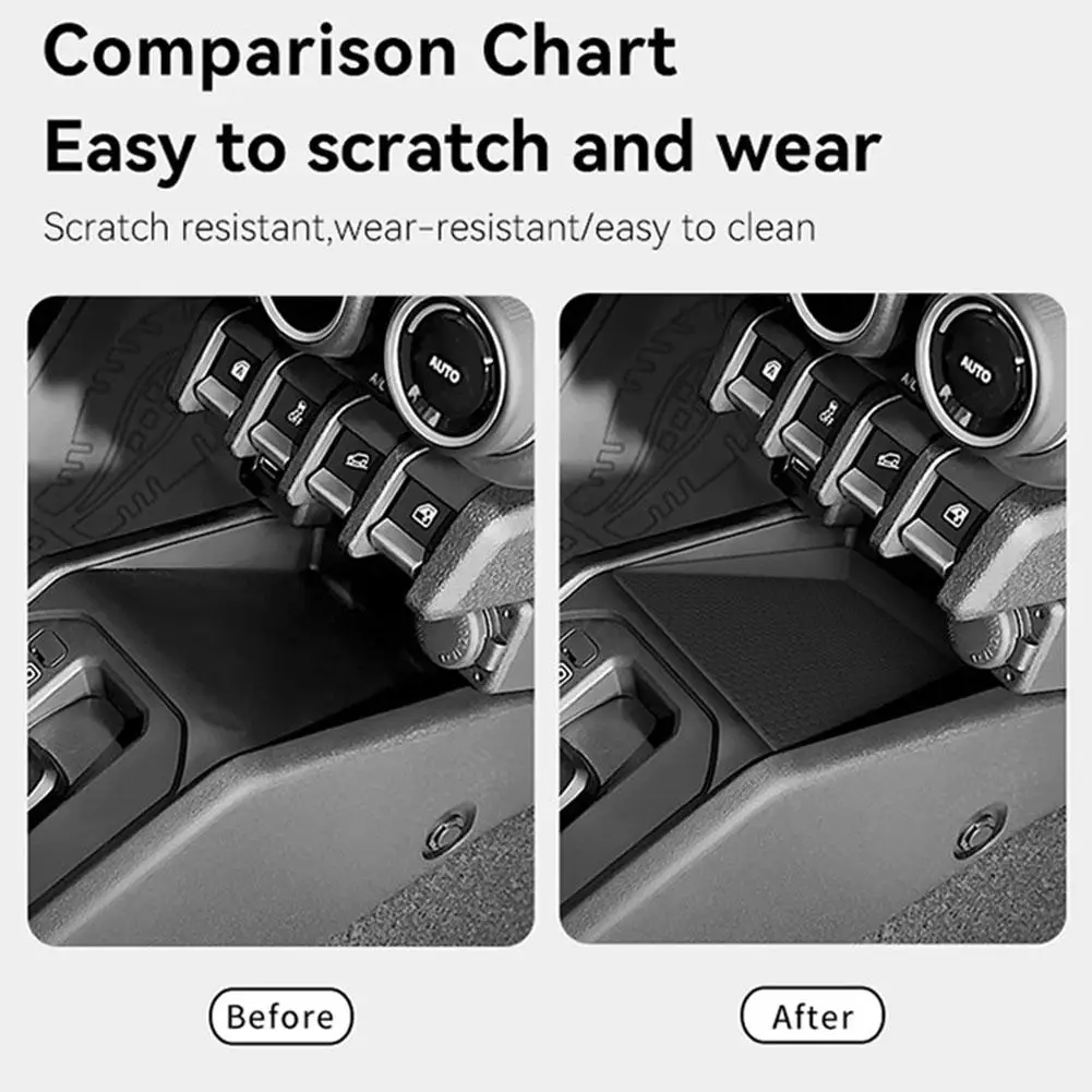 

for Suzuki Jimny 2024 2025 Auto Center Console Storage Box Car Central Tray Pad Organizer Accessories Stowing Tidying Black