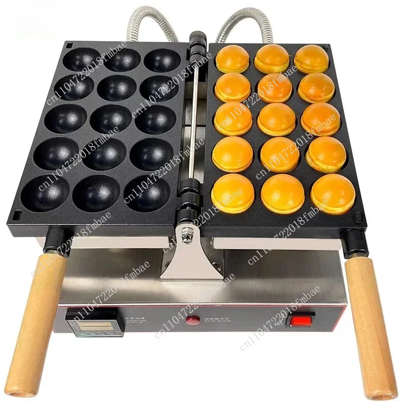 Commercial spherical round waffle maker 1600W round waffle cake maker 4CM egg whipping machine