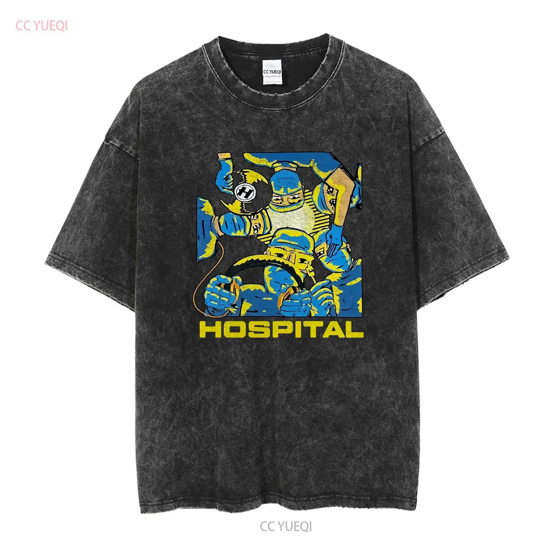 Hospital Records T Shirt Mens Medium M Drum N Bass Jungle Techno London Rave vintage Washed fashion Stylish homme Breathable