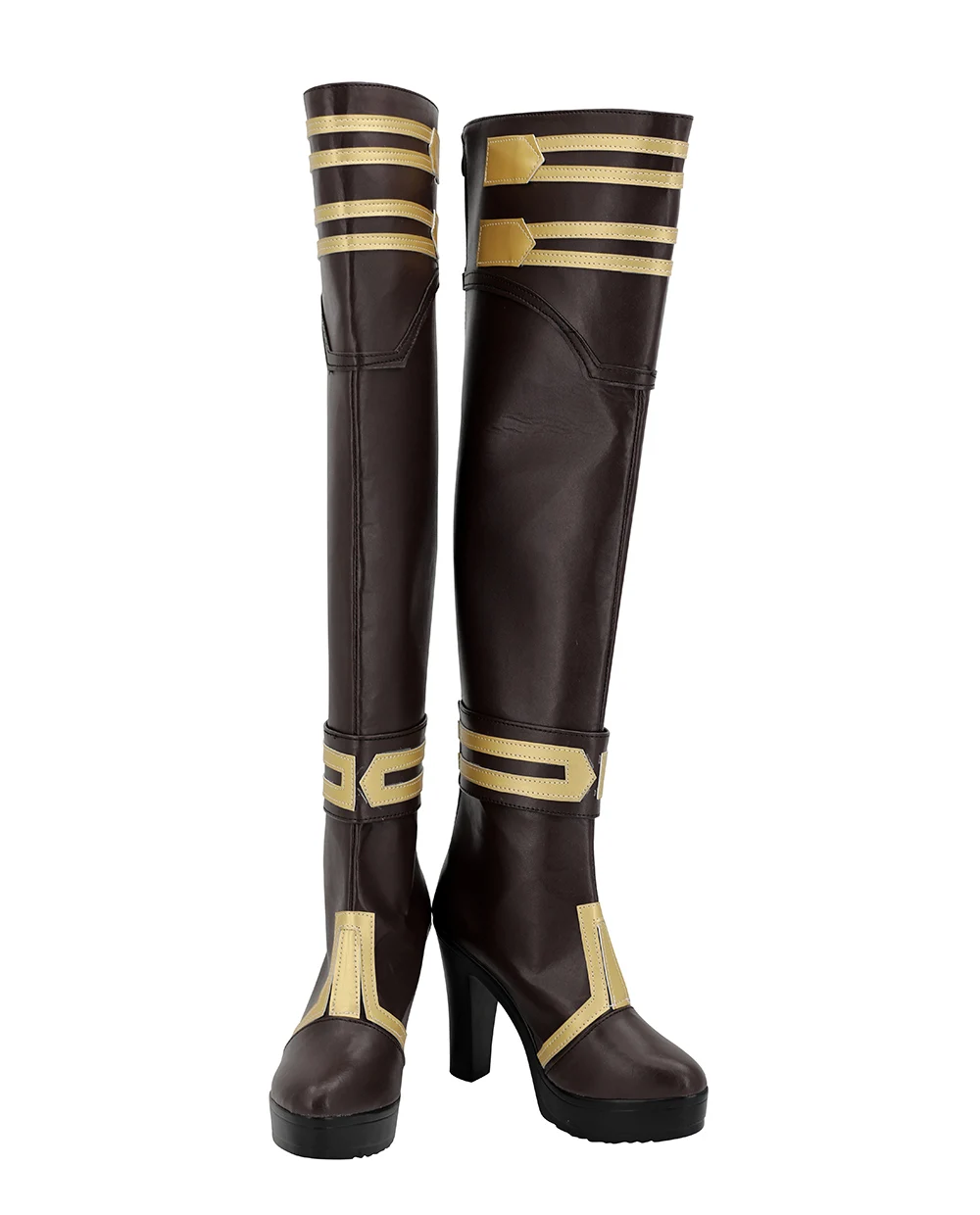 CosplayLove LOL Game The Sheriff of Piltover Caitlyn Kiramm Brown Coslay Shoes Long Boots Leather Christmas Haloween Custom Made