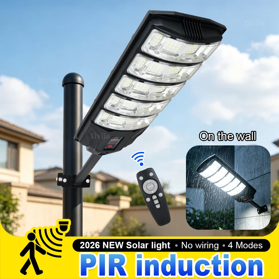 300000LM Super Powerful Outdoor Solar Light 240 LED Motion Sensor Solar LED Lamp IP65 Wall Street Lamp Sunlight For Garden Path