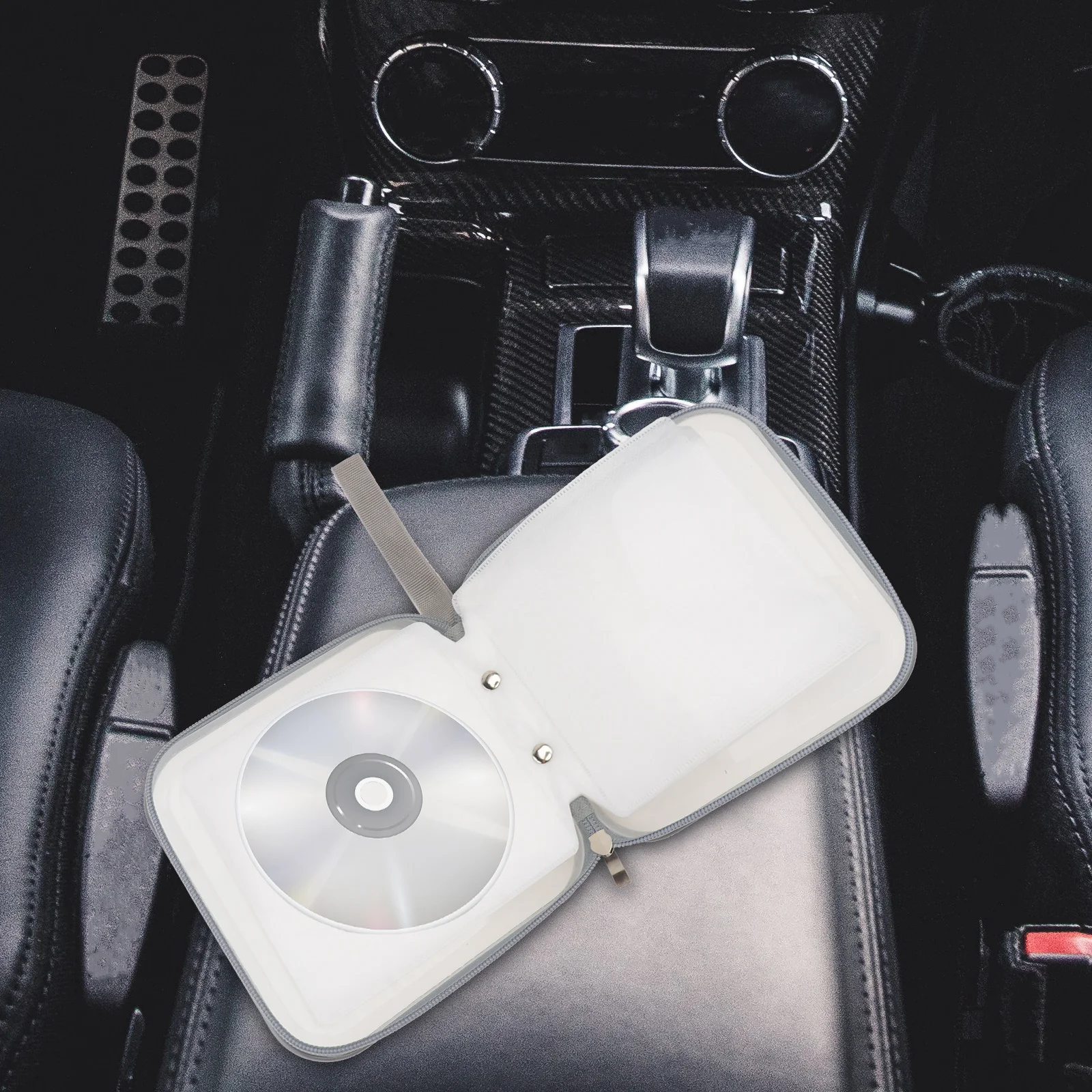 

40 Capacity Cd Holder Case Portable Zipper Closure Large Storage Organizer for Dvds Discs Protection Cd Holder Cases