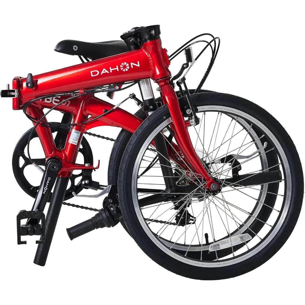 

VYBE D7 Folding Bike, Lightweight Aluminum Frame; 7-Speed Shimano Gears; 20” Foldable Bicycle for Adults