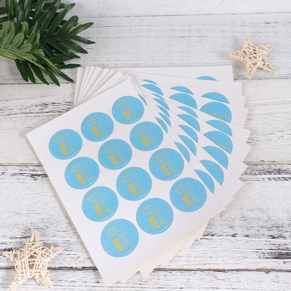 

120 Pcs Baby Sealing Stickers Round or Girls Labels Self-adhesive Gift