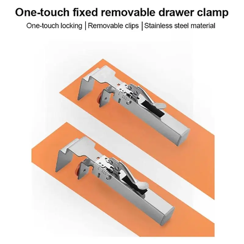 DT17 Adjustable Drawer Fixing Clamp Drawer Front Installation Clamps Universal Cabinet Installation Clamps for Press Drawer
