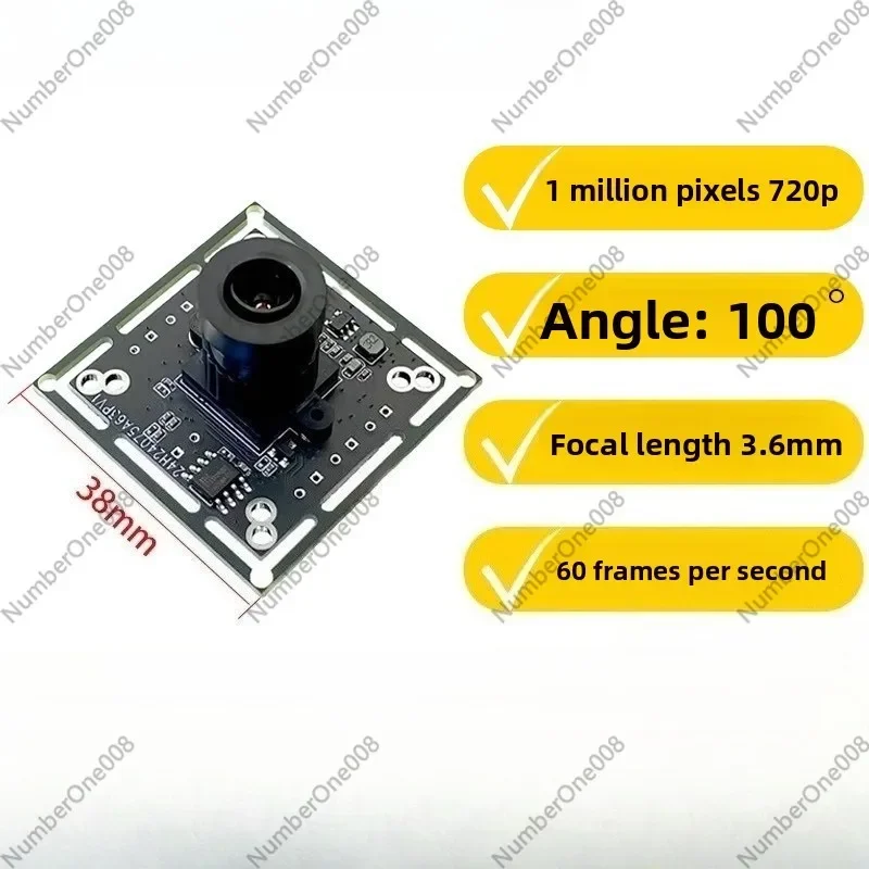 USB Industrial Camera Module with Housing High Definition Wide-angle Distortion-free Module 1080/720P Android Linux