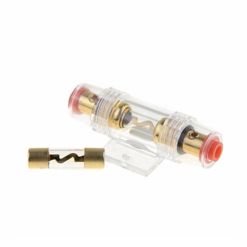 2Pcs Gold Plated Glass AGU Fuse Fuses Pack Car Audio Amp Amplifier 20 / 50 /100 AMP