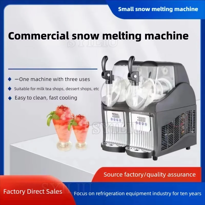 Máquina para Hacer Granizados y Rasuradora de Hielo con Mezcla Automática para Refrescos, Cócteles y Margaritas - Fácil y Seguro de Usar - Negro